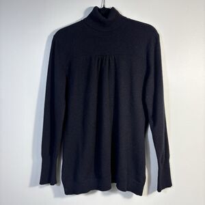 Prive Size L Women’s 100% Cashmere Turtleneck Pullover Sweater
